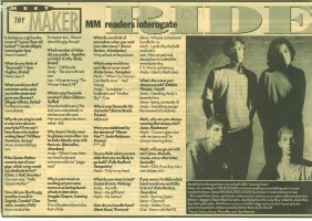 Melody Maker Article